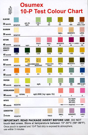 Urine Test Strips Results Chart